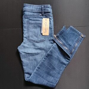 NWT Splendid Indigo Dye Womens Denim Zip Ankle Jean Pants Sz 27 (*28x25.5) $158